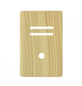 Placa p/ 2 Interruptores + furo 4x2 - Novara Maple 